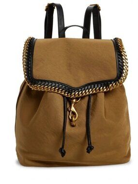 Rebecca Minkoff Woven Chain Backpack in Military New with tags $228